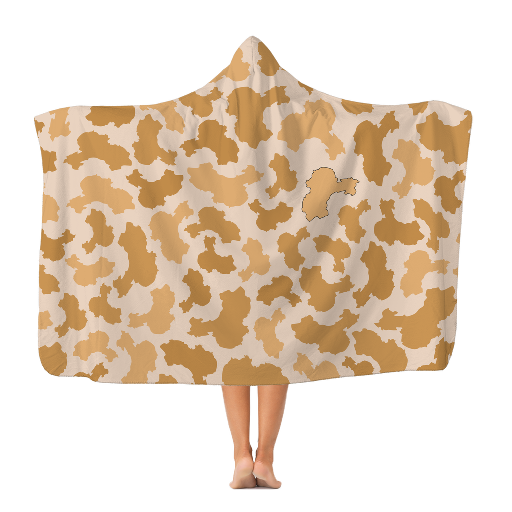 China Desert Premium Adult Hooded Blanket - LocationCamo.com - [new_brand] - [camo] - [camoflage] - [apparel] - [location] - [new_brand] - [custom] - [clothing]