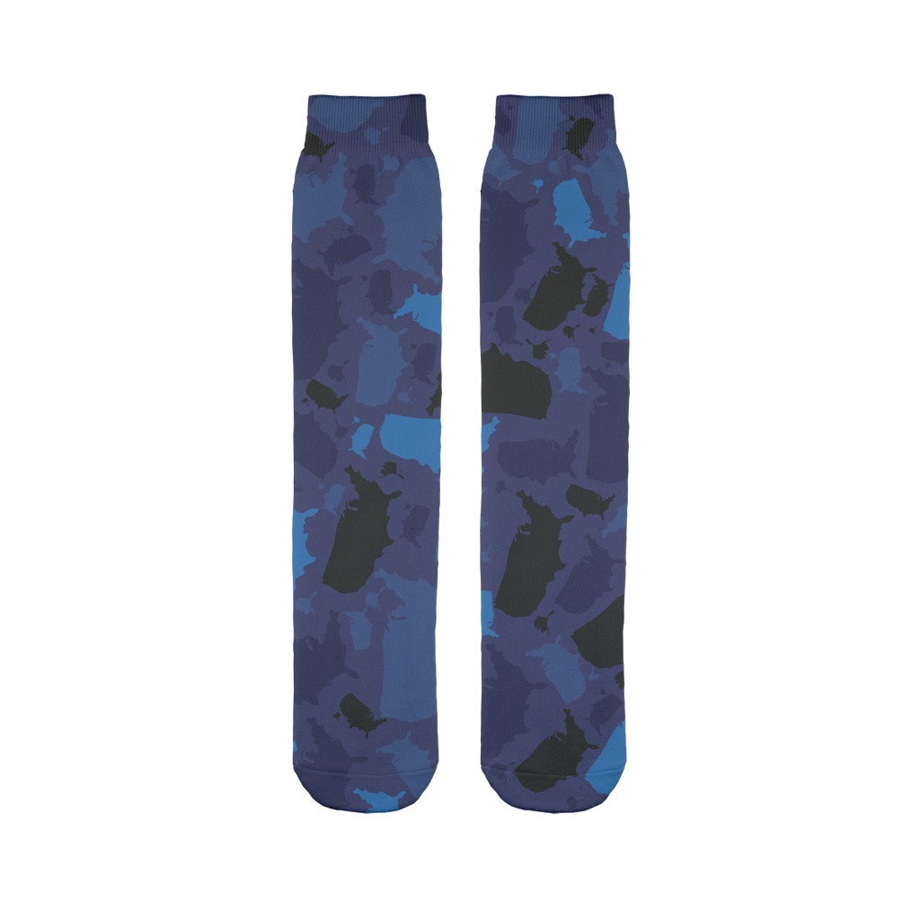 USA Midnight Sublimation Tube Sock - LocationCamo.com