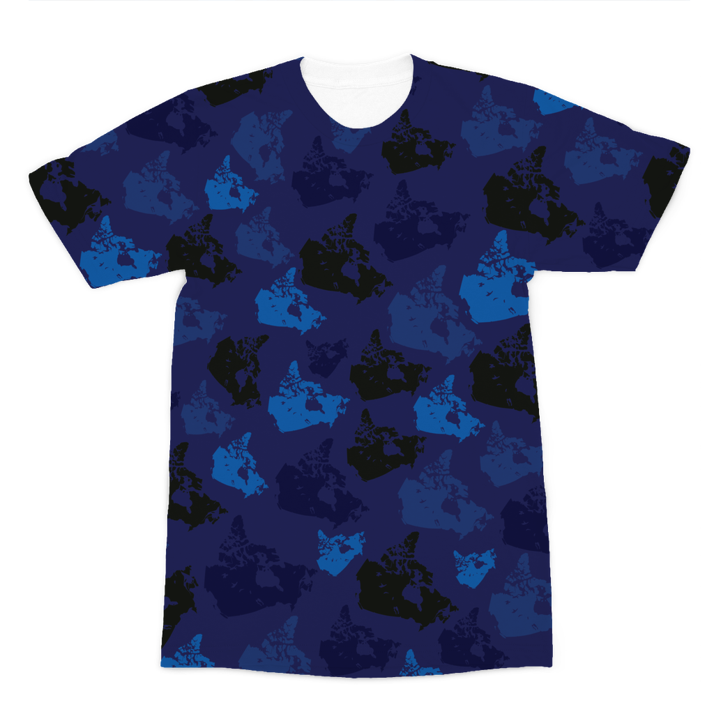 Canada Midnight Premium Sublimation Adult T-Shirt - Custom Camo Clothing - [new_brand] - [camo] - [camoflage] - [apparel] - [location] - [new_brand] - [custom] - [clothing]