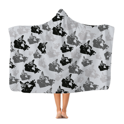 Canada Arctic Premium Adult Hooded Blanket - Custom Camo Clothing - [new_brand] - [camo] - [camoflage] - [apparel] - [location] - [new_brand] - [custom] - [clothing]