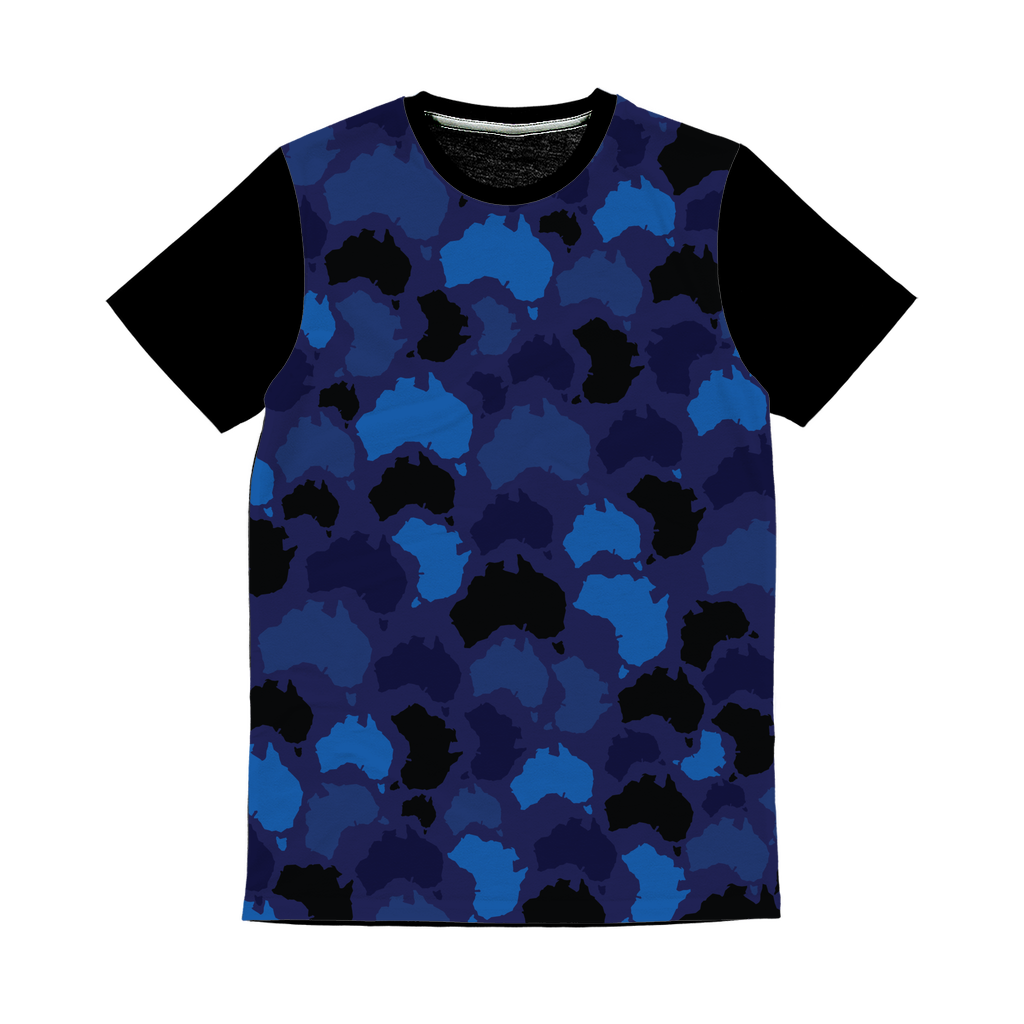 Australia Midnight Classic Sublimation Panel T-Shirt - Custom Camo Clothing - [new_brand] - [camo] - [camoflage] - [apparel] - [location] - [new_brand] - [custom] - [clothing]