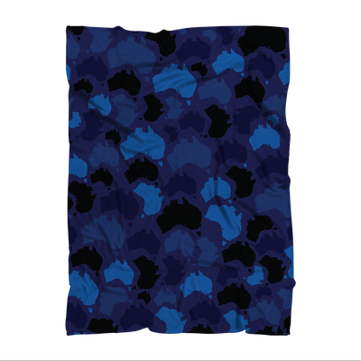 Australia Midnight Sublimation Throw Blanket - Custom Camo Clothing - [new_brand] - [camo] - [camoflage] - [apparel] - [location] - [new_brand] - [custom] - [clothing]