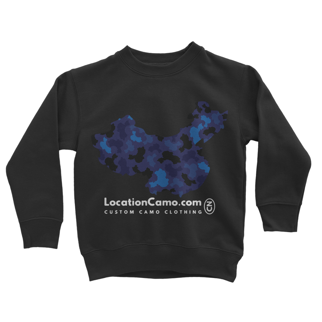 China Midnight Classic Kids Sweatshirt - LocationCamo.com