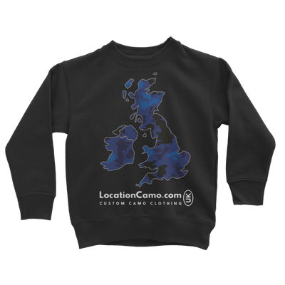 UK Midnight Classic Kids Sweatshirt - Custom Camo Clothing - [new_brand] - [camo] - [camoflage] - [apparel] - [location] - [new_brand] - [custom] - [clothing]