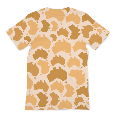 Australia Desert Premium Sublimation Adult T-Shirt - Custom Camo Clothing - [new_brand] - [camo] - [camoflage] - [apparel] - [location] - [new_brand] - [custom] - [clothing]