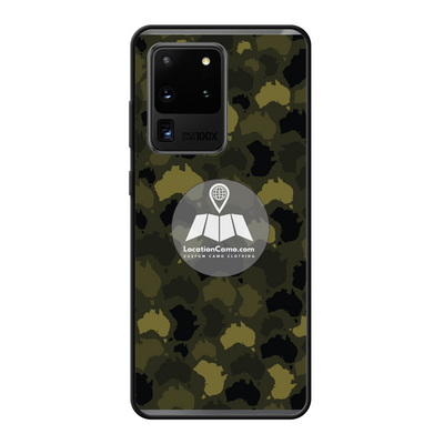 Australia Forest Back Printed Black Soft Phone Case - Custom Camo Clothing - [new_brand] - [camo] - [camoflage] - [apparel] - [location] - [new_brand] - [custom] - [clothing]