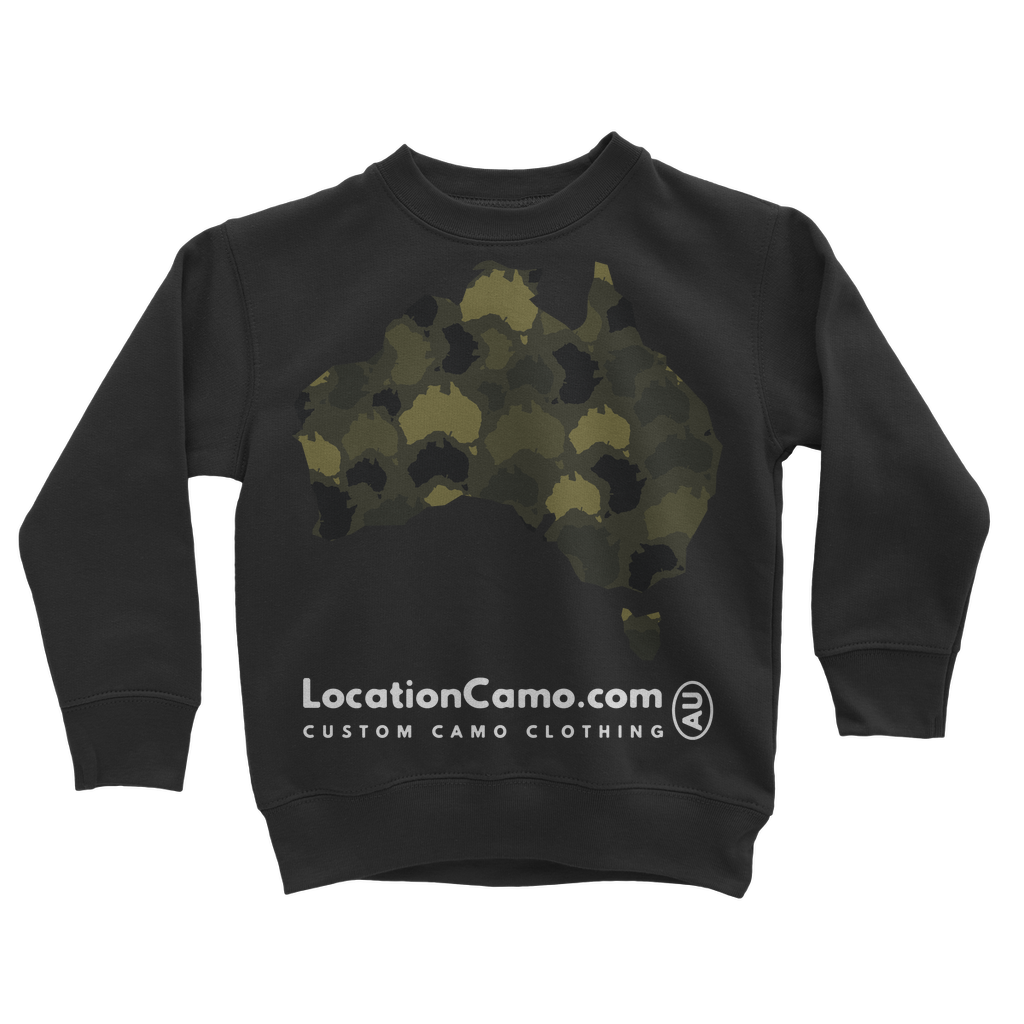 Australia Forest Classic Kids Sweatshirt - Custom Camo Clothing - [new_brand] - [camo] - [camoflage] - [apparel] - [location] - [new_brand] - [custom] - [clothing]