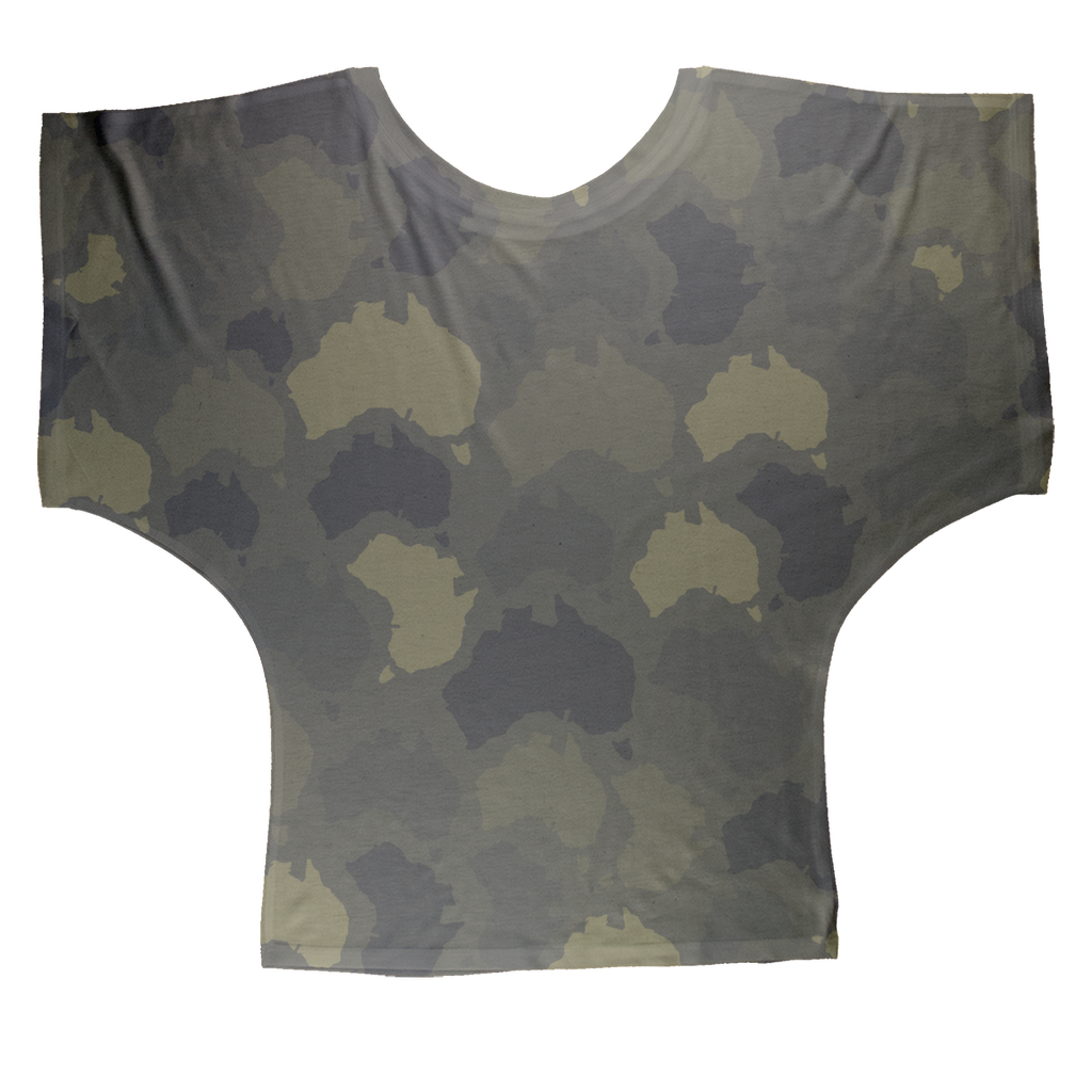 Australia Forest Sublimation Batwing Top - Custom Camo Clothing - [new_brand] - [camo] - [camoflage] - [apparel] - [location] - [new_brand] - [custom] - [clothing]