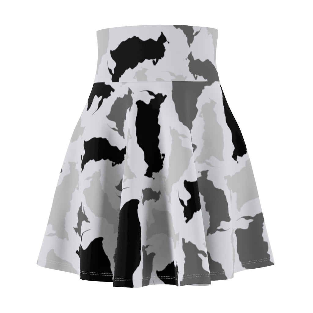 Russia Arctic Women's Skater Skirt - LocationCamo.com