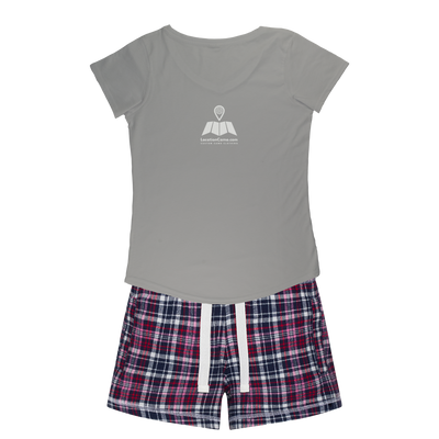 UK Forest Women's Sleepy Tee and Flannel Short - Custom Camo Clothing - [new_brand] - [camo] - [camoflage] - [apparel] - [location] - [new_brand] - [custom] - [clothing]