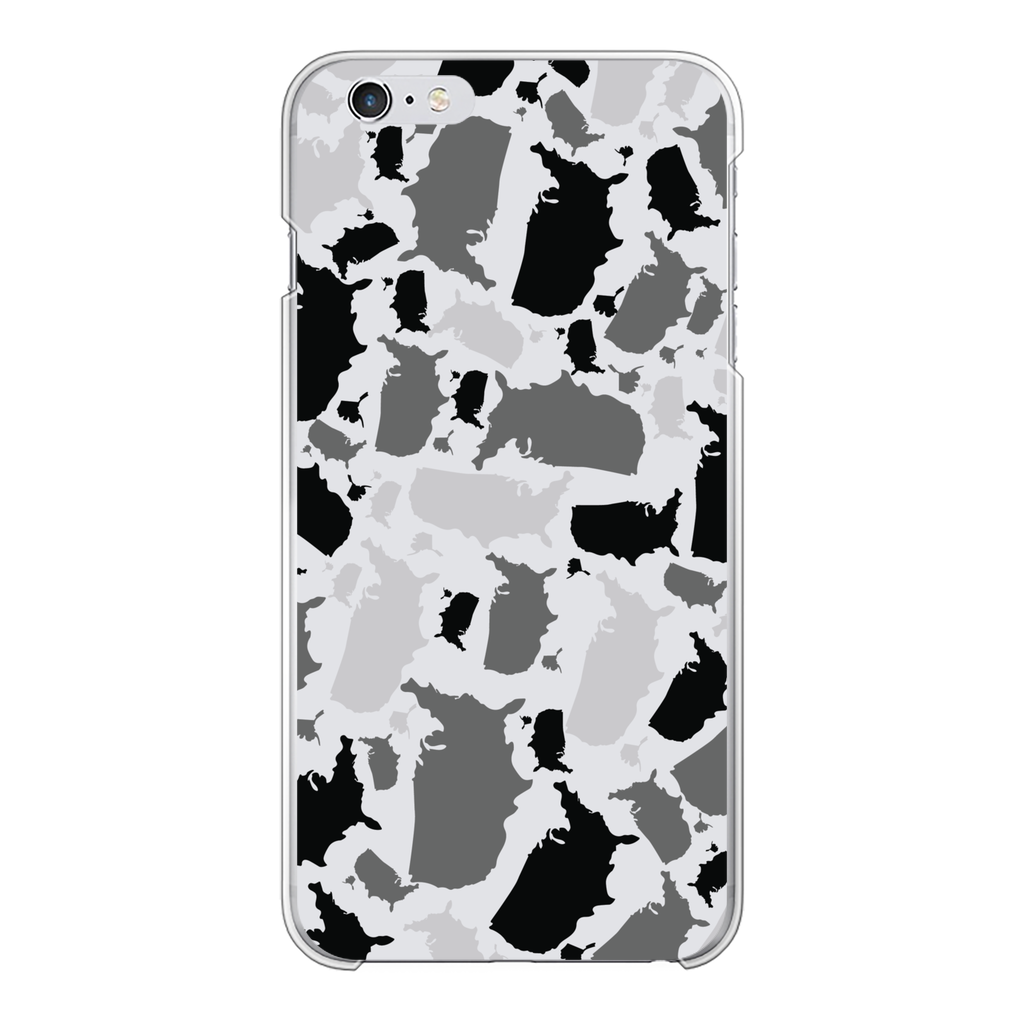 USA Arctic Back Printed Transparent Hard Phone Case - LocationCamo.com