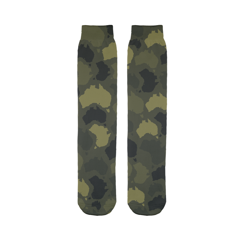 Australia Forest Sublimation Tube Sock - Custom Camo Clothing - [new_brand] - [camo] - [camoflage] - [apparel] - [location] - [new_brand] - [custom] - [clothing]