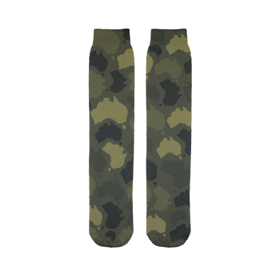 Australia Forest Sublimation Tube Sock - Custom Camo Clothing - [new_brand] - [camo] - [camoflage] - [apparel] - [location] - [new_brand] - [custom] - [clothing]