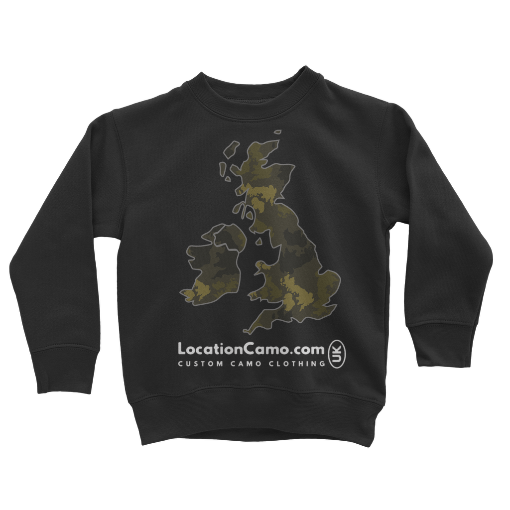 UK Forest Classic Kids Sweatshirt - Custom Camo Clothing - [new_brand] - [camo] - [camoflage] - [apparel] - [location] - [new_brand] - [custom] - [clothing]