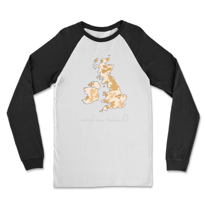 UK Desert Classic Raglan Long Sleeve Shirt - Custom Camo Clothing - [new_brand] - [camo] - [camoflage] - [apparel] - [location] - [new_brand] - [custom] - [clothing]