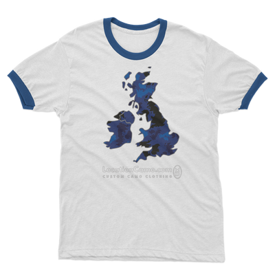 UK Midnight Adult Ringer T-Shirt - Custom Camo Clothing - [new_brand] - [camo] - [camoflage] - [apparel] - [location] - [new_brand] - [custom] - [clothing]