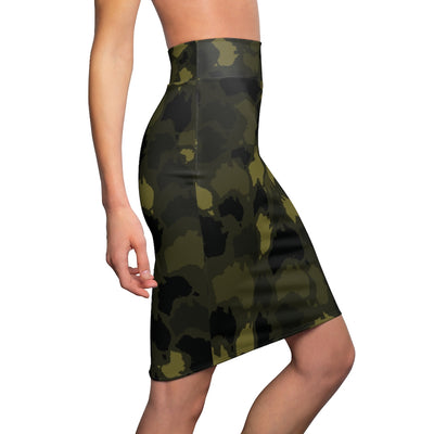 Australia Forest Women's Pencil Skirt - Custom Camo Clothing - [new_brand] - [camo] - [camoflage] - [apparel] - [location] - [new_brand] - [custom] - [clothing]