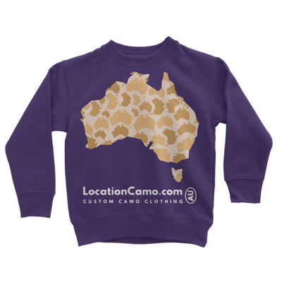 Australia Desert Classic Kids Sweatshirt - Custom Camo Clothing - [new_brand] - [camo] - [camoflage] - [apparel] - [location] - [new_brand] - [custom] - [clothing]