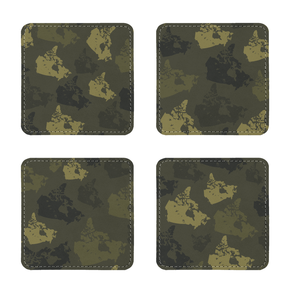 Canada Forest Sublimation Coasters Pack of Four - Custom Camo Clothing - [new_brand] - [camo] - [camoflage] - [apparel] - [location] - [new_brand] - [custom] - [clothing]