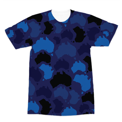 Australia Midnight Premium Sublimation Adult T-Shirt - Custom Camo Clothing - [new_brand] - [camo] - [camoflage] - [apparel] - [location] - [new_brand] - [custom] - [clothing]