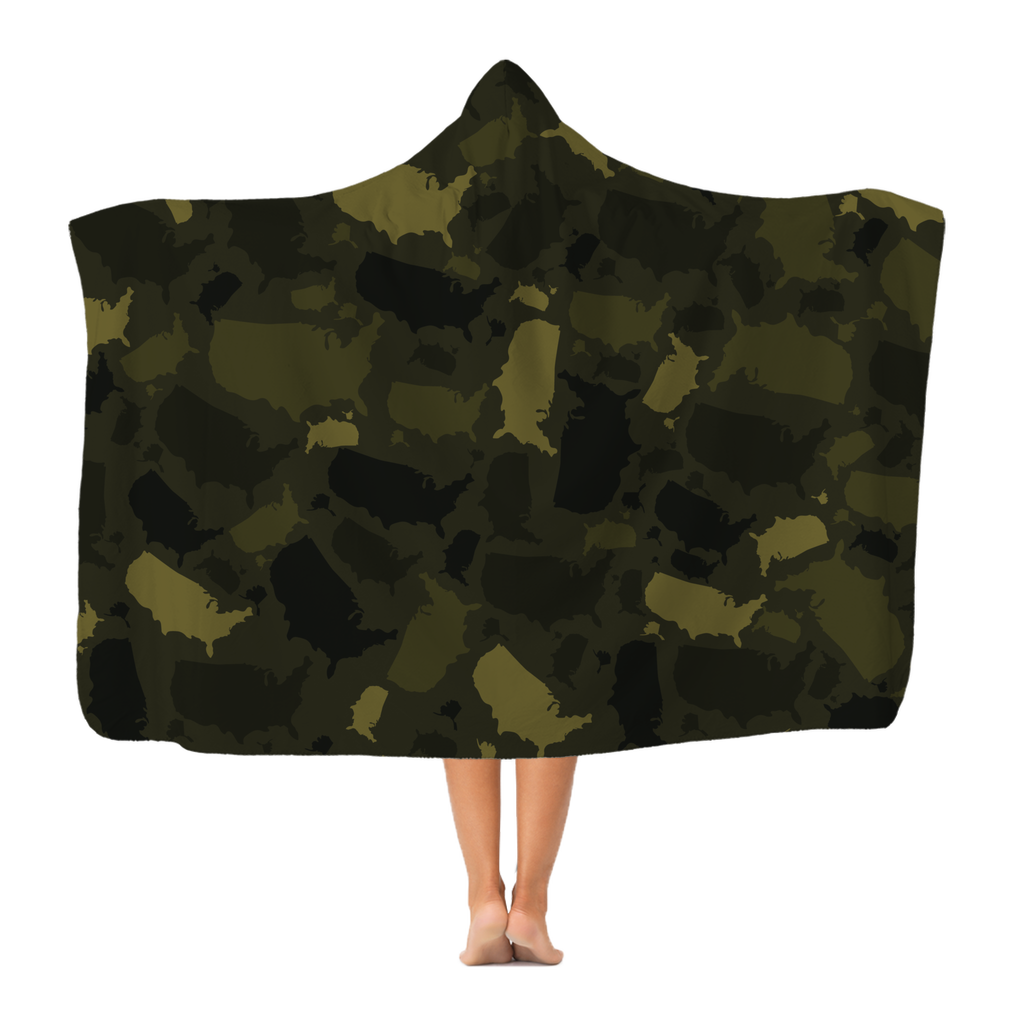 USA Forest Premium Adult Hooded Blanket - LocationCamo.com