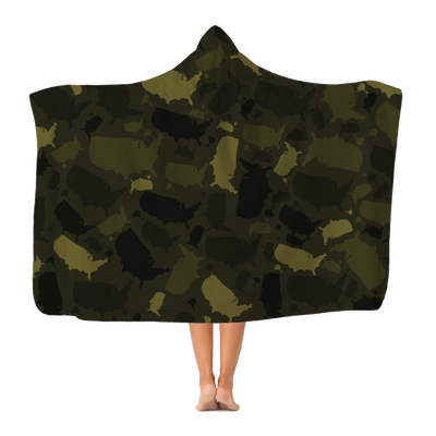 USA Forest Premium Adult Hooded Blanket - LocationCamo.com