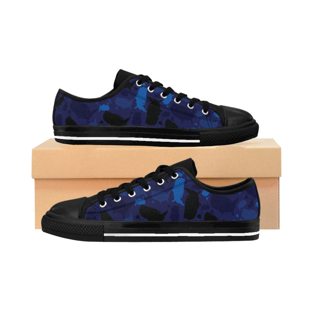 USA Midnight Unisex Sneakers - LocationCamo.com