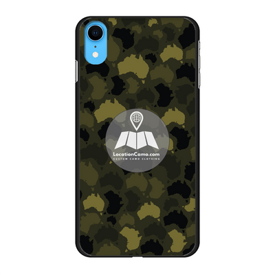 Australia Forest Back Printed Black Hard Phone Case - Custom Camo Clothing - [new_brand] - [camo] - [camoflage] - [apparel] - [location] - [new_brand] - [custom] - [clothing]