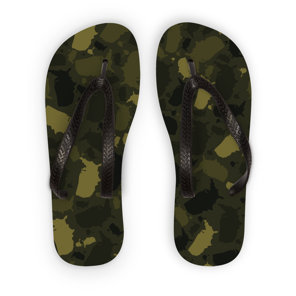 USA Forest Adult Flip Flops - LocationCamo.com