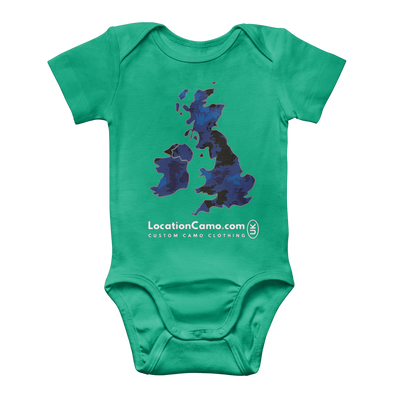 UK Midnight Classic Baby Onesie Bodysuit - Custom Camo Clothing - [new_brand] - [camo] - [camoflage] - [apparel] - [location] - [new_brand] - [custom] - [clothing]