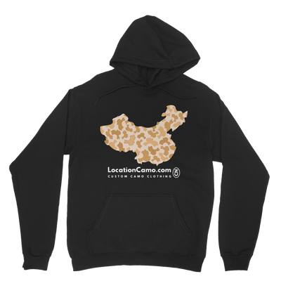 China Desert Classic Adult Hoodie - LocationCamo.com - [new_brand] - [camo] - [camoflage] - [apparel] - [location] - [new_brand] - [custom] - [clothing]