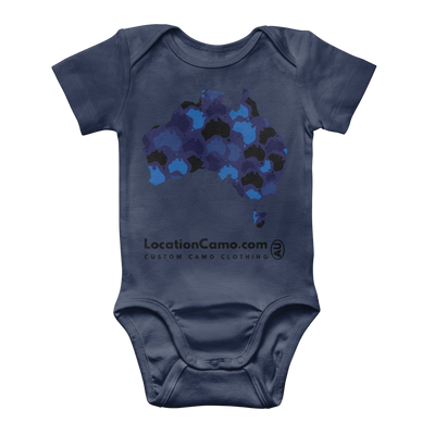 Australia Midnight Classic Baby Onesie Bodysuit - Custom Camo Clothing - [new_brand] - [camo] - [camoflage] - [apparel] - [location] - [new_brand] - [custom] - [clothing]