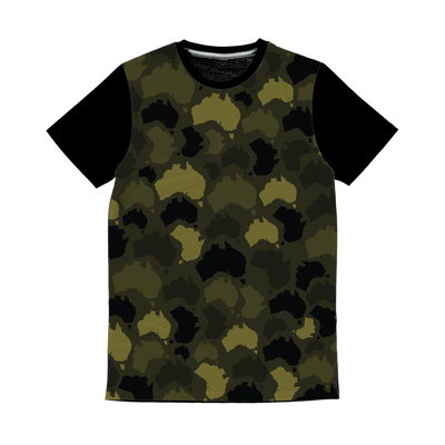 Australia Forest Classic Sublimation Panel T-Shirt - Custom Camo Clothing - [new_brand] - [camo] - [camoflage] - [apparel] - [location] - [new_brand] - [custom] - [clothing]