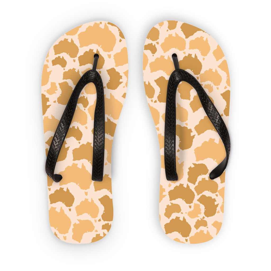 Australia Desert Kids Flip Flops - Custom Camo Clothing - [new_brand] - [camo] - [camoflage] - [apparel] - [location] - [new_brand] - [custom] - [clothing]