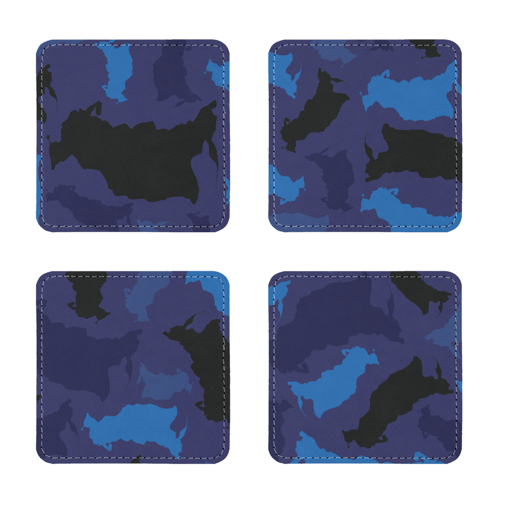 Russia Midnight Sublimation Coasters Pack of Four - LocationCamo.com