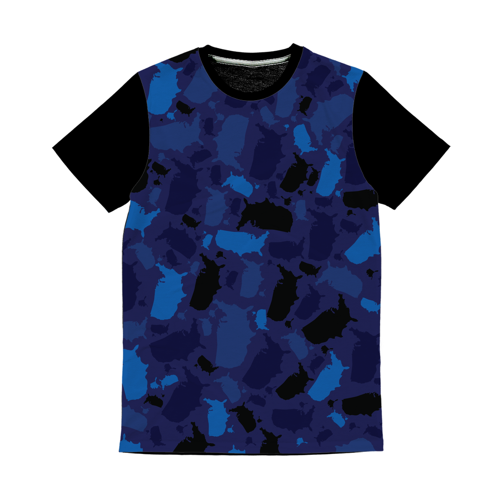 USA Midnight Classic Sublimation Panel T-Shirt - LocationCamo.com