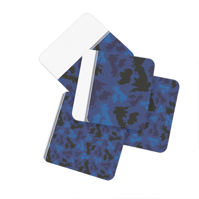 UK Midnight Hardboard Coaster Set of 4 - Custom Camo Clothing - [new_brand] - [camo] - [camoflage] - [apparel] - [location] - [new_brand] - [custom] - [clothing]