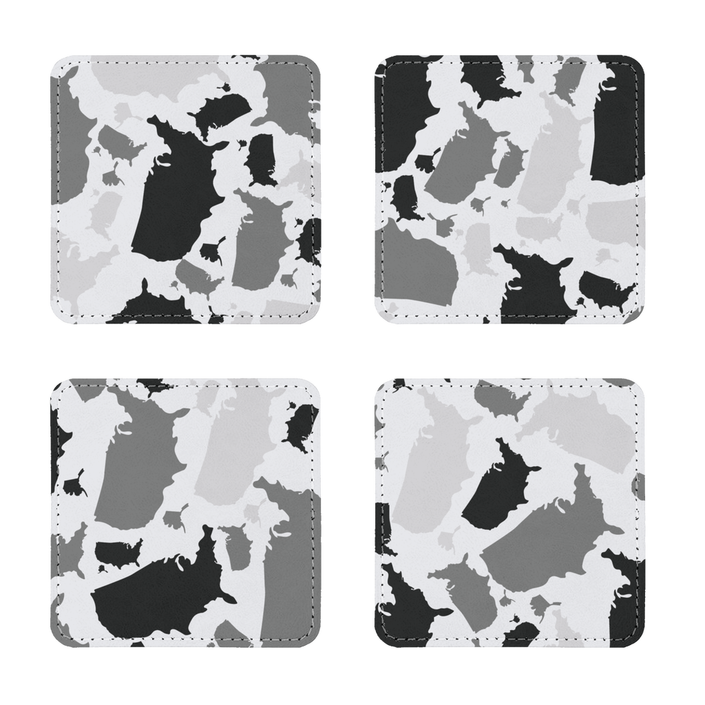 USA Arctic Sublimation Coasters Pack of Four - LocationCamo.com