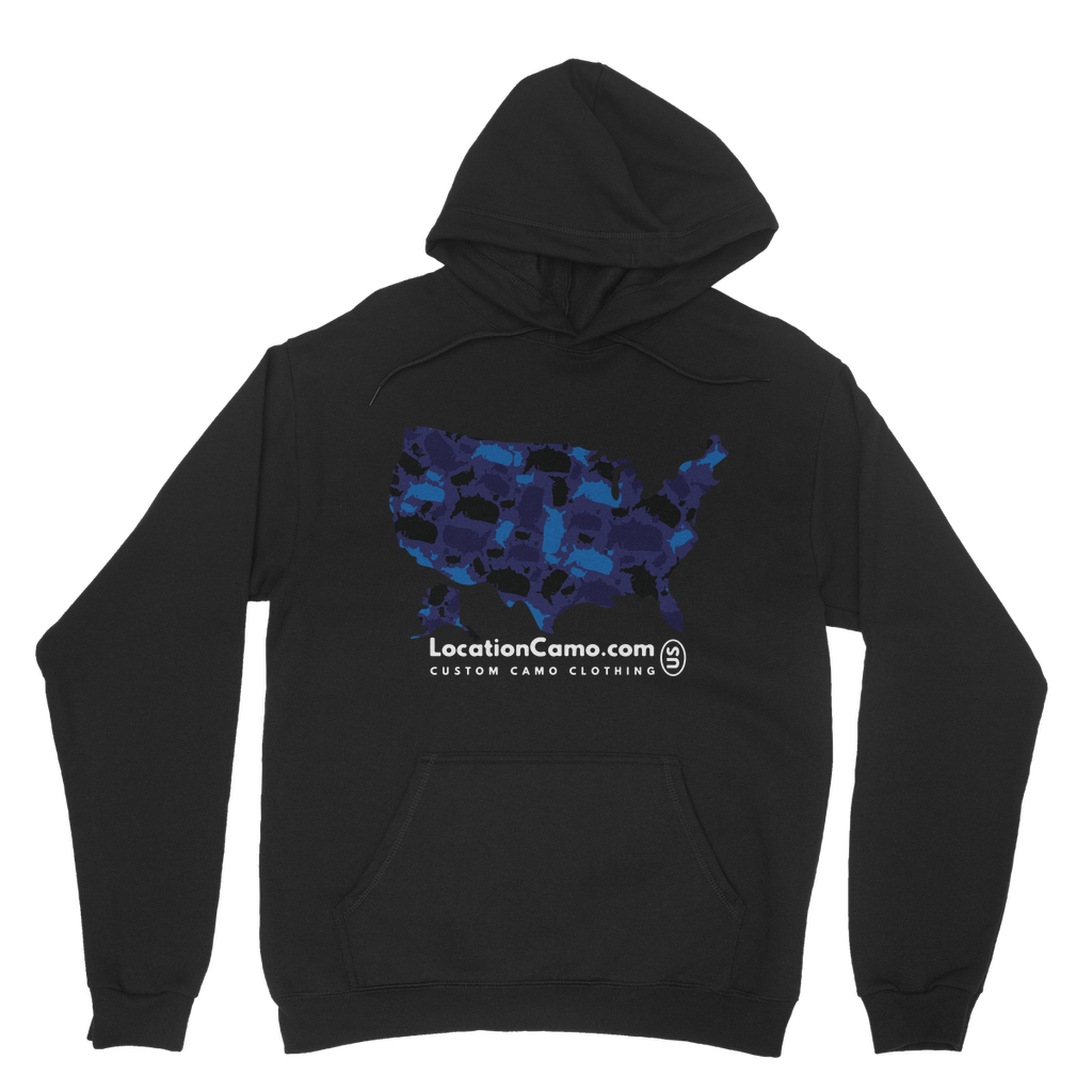 USA Midnight Classic Adult Hoodie - LocationCamo.com