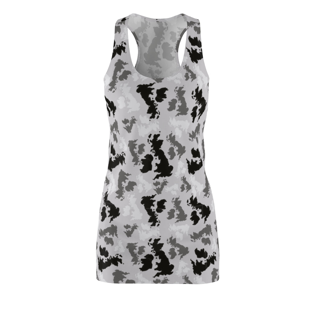 UK Arctic Women's Cut & Sew Racerback Dress - Custom Camo Clothing - [new_brand] - [camo] - [camoflage] - [apparel] - [location] - [new_brand] - [custom] - [clothing]