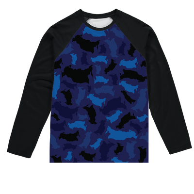 Russia Midnight Sublimation Baseball Long Sleeve T-Shirt - LocationCamo.com