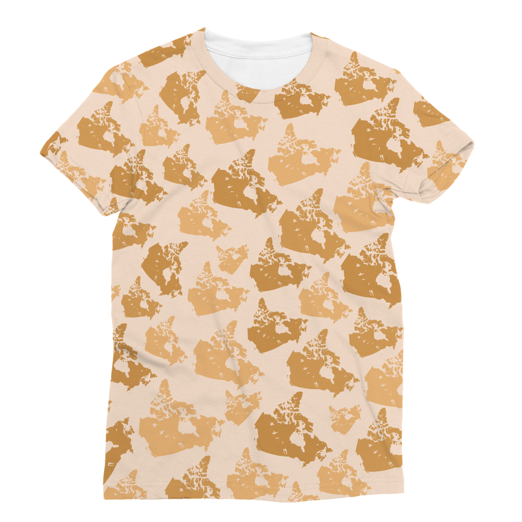 Canada Desert Classic Sublimation Women's T-Shirt - Custom Camo Clothing - [new_brand] - [camo] - [camoflage] - [apparel] - [location] - [new_brand] - [custom] - [clothing]