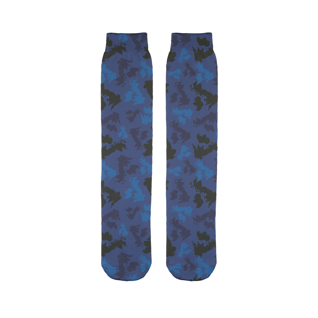 UK Midnight Sublimation Tube Sock - Custom Camo Clothing - [new_brand] - [camo] - [camoflage] - [apparel] - [location] - [new_brand] - [custom] - [clothing]