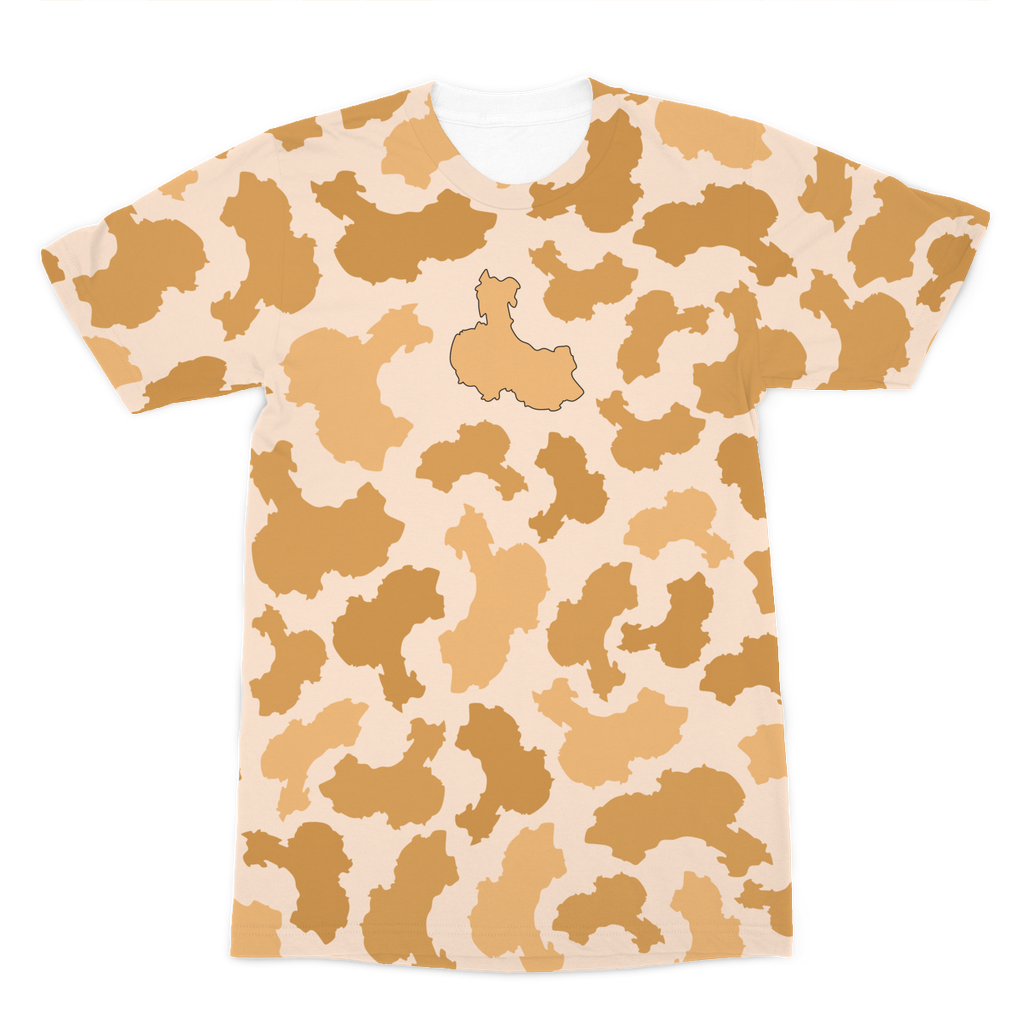 China Desert Premium Sublimation Adult T-Shirt - LocationCamo.com - [new_brand] - [camo] - [camoflage] - [apparel] - [location] - [new_brand] - [custom] - [clothing]