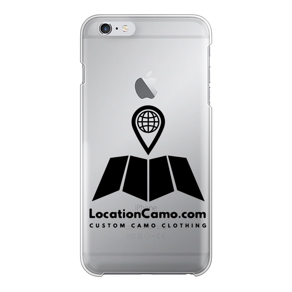 Brand Logo Back Printed Transparent Hard Phone Case - LocationCamo.com