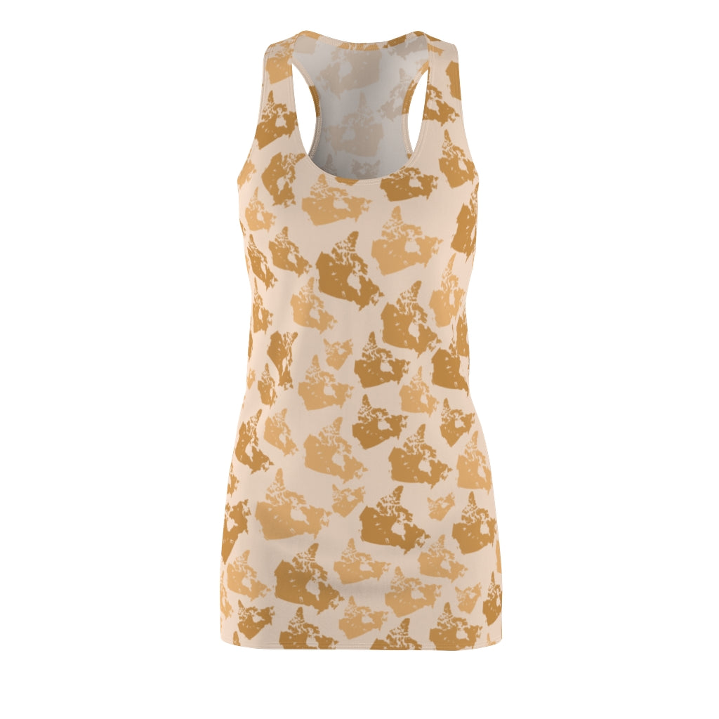 Canada Desert Women's Cut & Sew Racerback Dress - Custom Camo Clothing - [new_brand] - [camo] - [camoflage] - [apparel] - [location] - [new_brand] - [custom] - [clothing]