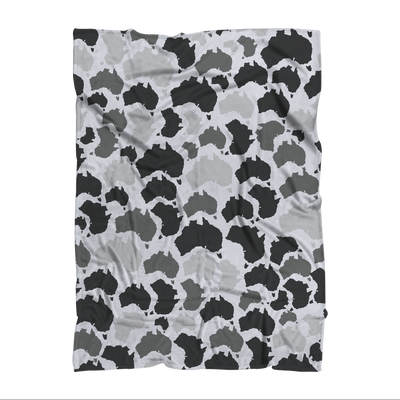 Australia Arctic Sublimation Throw Blanket - Custom Camo Clothing - [new_brand] - [camo] - [camoflage] - [apparel] - [location] - [new_brand] - [custom] - [clothing]