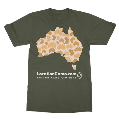 Australia Desert Classic Heavy Cotton Adult T-Shirt - Custom Camo Clothing - [new_brand] - [camo] - [camoflage] - [apparel] - [location] - [new_brand] - [custom] - [clothing]