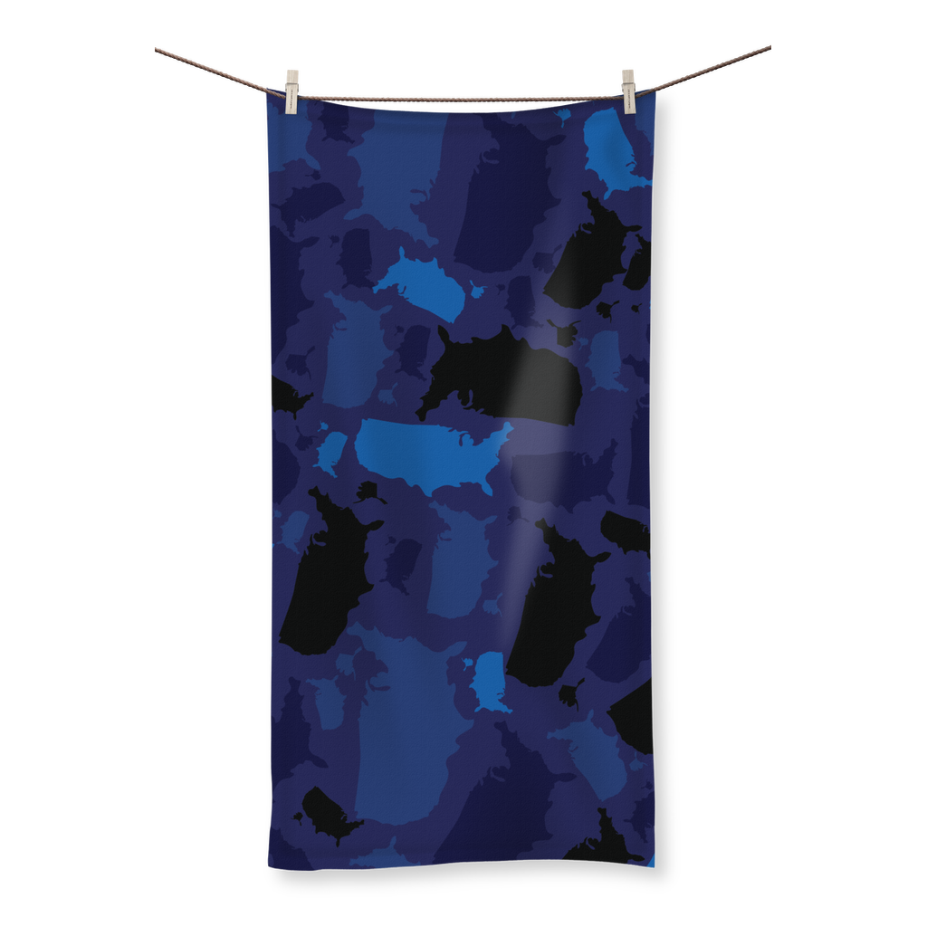 USA Midnight Sublimation All Over Towel - LocationCamo.com