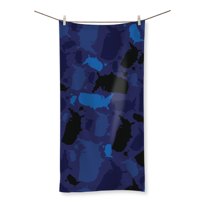 USA Midnight Sublimation All Over Towel - LocationCamo.com